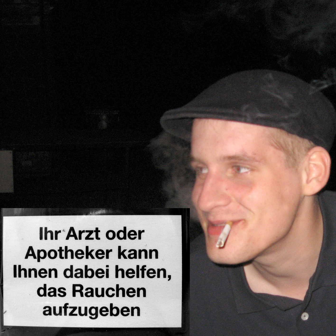 Eben hat Rauchen aufgegeben